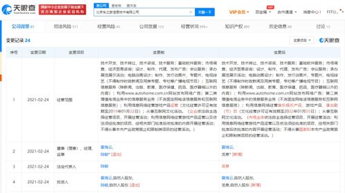 陆敏退出汽车之家关联公司，龙泉接任 第二类增值电信业务中的信息服务业务展望